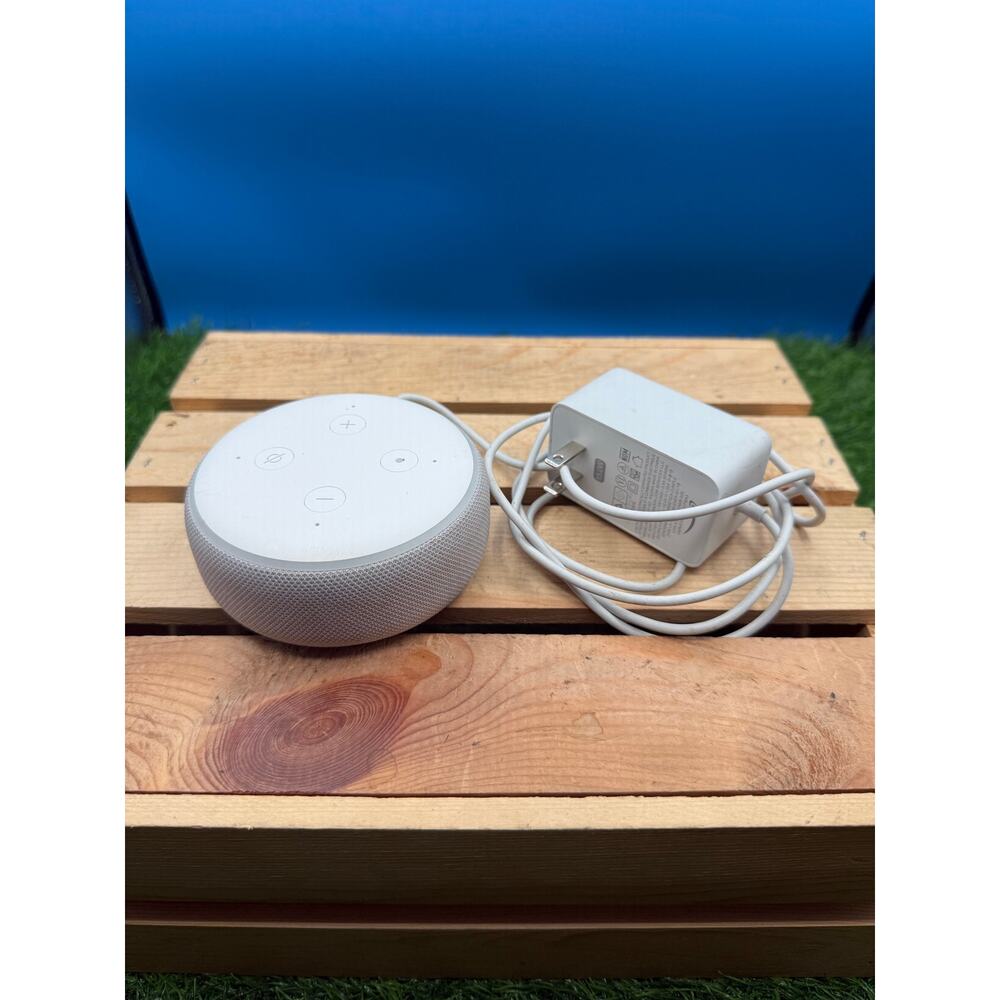 Amazon Echo Dot (3rd Gen) Smart Speaker - Heather Gray - With 15W Power Adapter